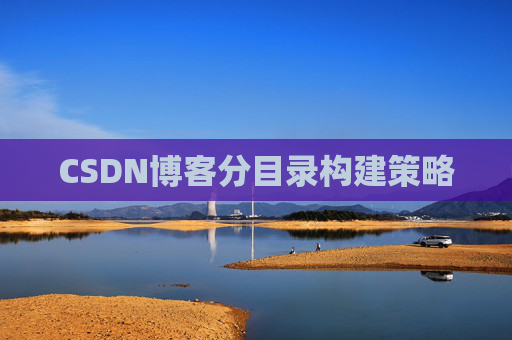 CSDN博客分目录构建策略